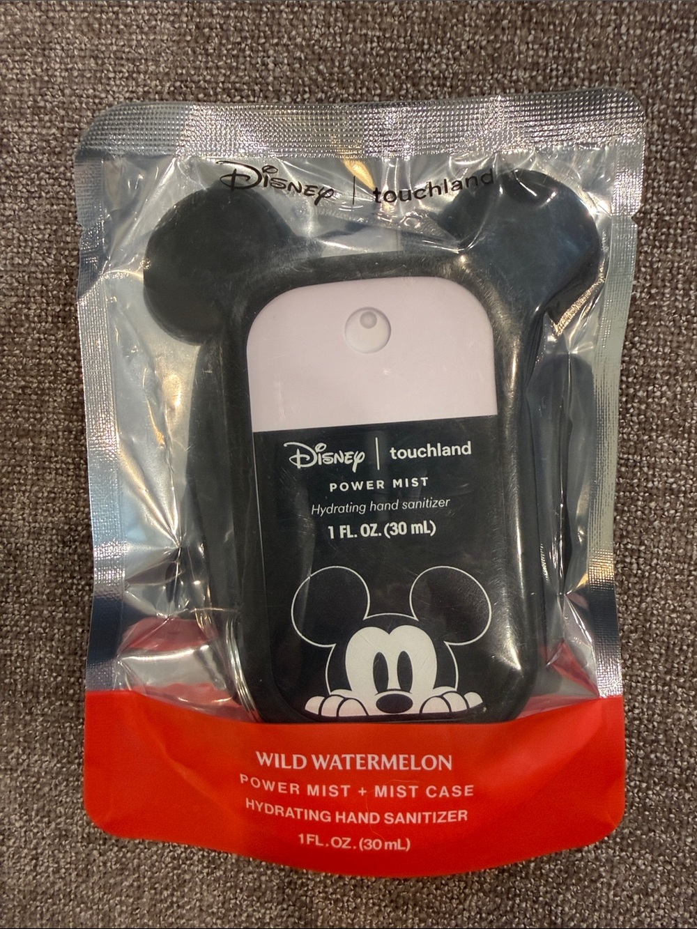 Disney Touchland Wild Watermelon Black Mickey Power Mist Hand Sanitizer